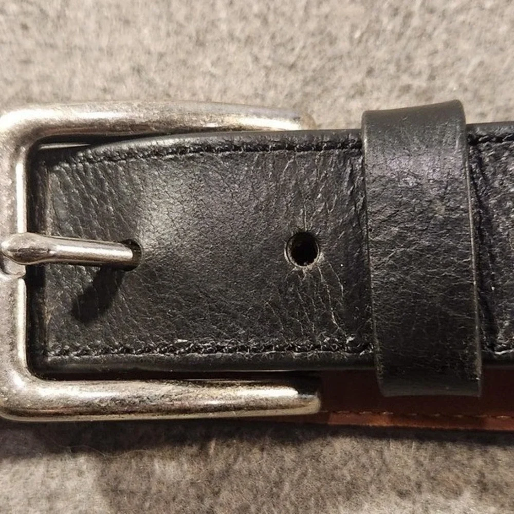 Boconi Leather Belt Mens Size‎ 38 Black Leather Dress Buckle 38/95 34013L/001
